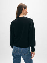 Load image into Gallery viewer, Cashmere Blouson Sleeve Crewneck