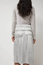 Load image into Gallery viewer, Anggae Satin Gather Long Skirt in Grey