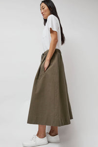 Girls of Dust Meadow Skirt in Dark Olive