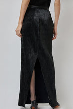 Load image into Gallery viewer, INSHADE Pleated Eco Leather Skirt in Black