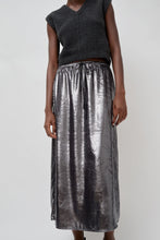 Load image into Gallery viewer, No.6 Inez Skirt in Silver Pony Hair