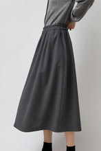 Load image into Gallery viewer, No.6 Nic Skirt in Solid Grey Wool