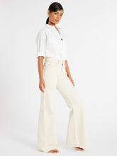 Load image into Gallery viewer, Ashton High Rise Wide Leg Flare Jean in Sand | Clothing | SWB Boutique