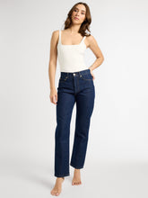 Load image into Gallery viewer, Brooke Mid Rise Slim Fit Jean in Dark Rinse | Clothing | SWB Boutique