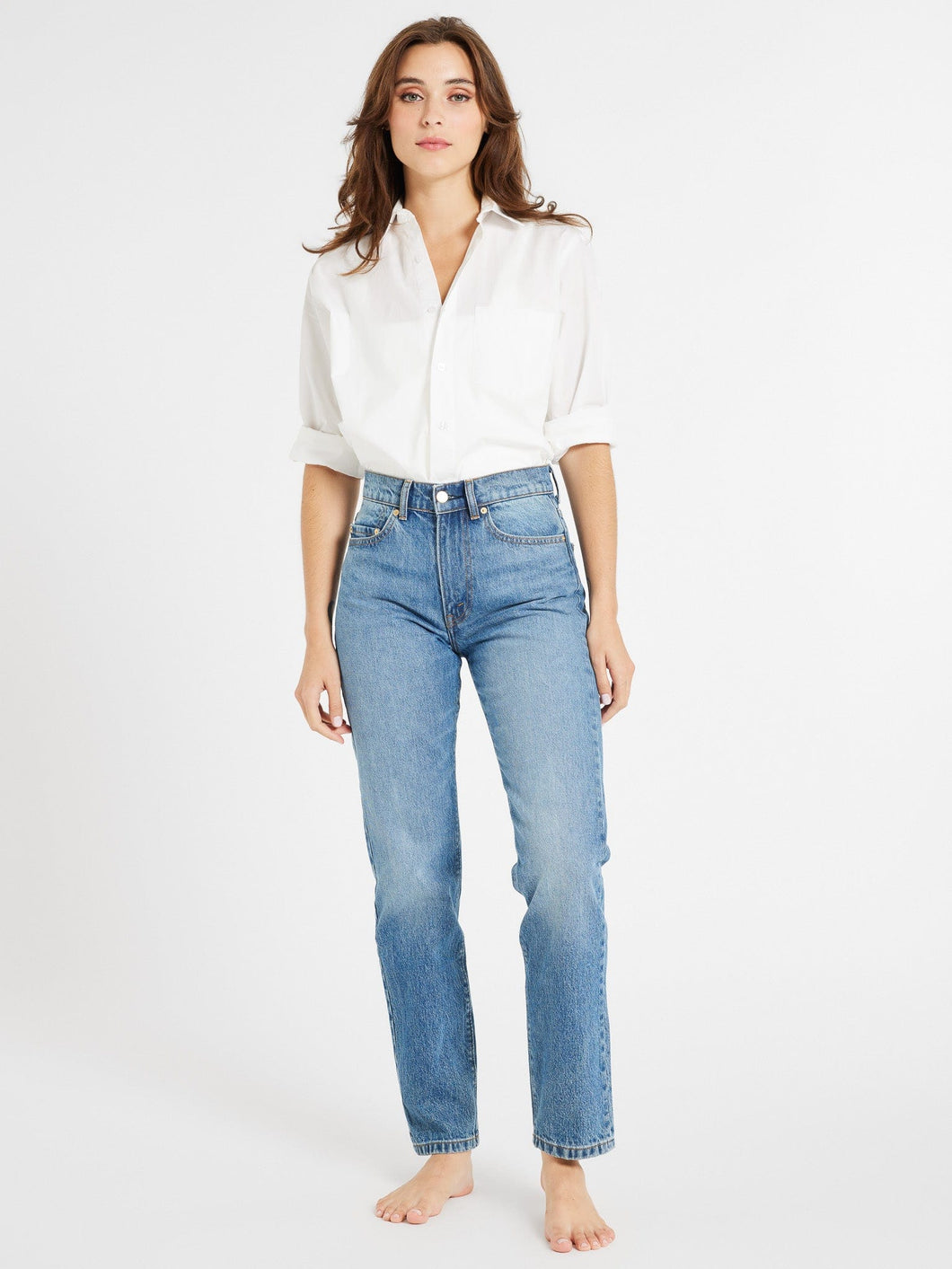 Brooke Mid Rise Slim Fit Jean in Montecito | Clothing | SWB Boutique